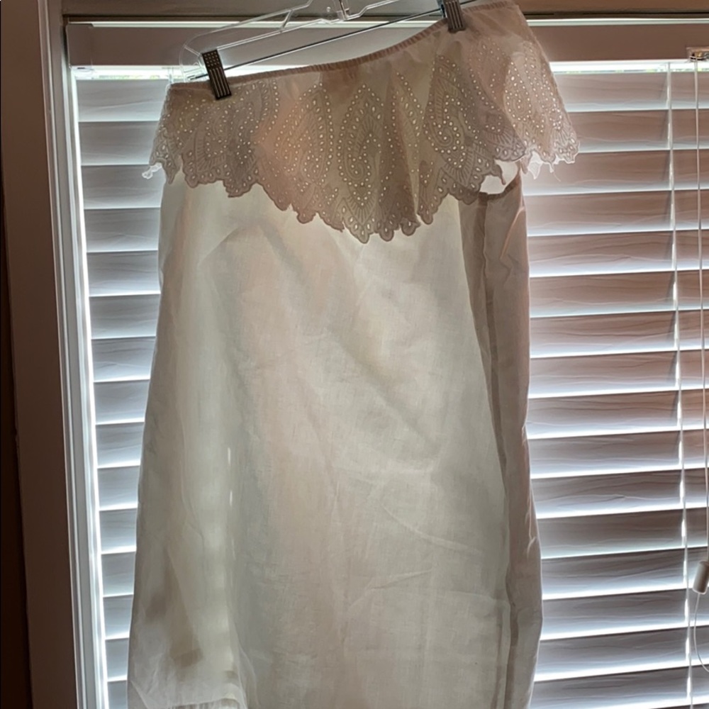 One shoulder lace top sundress